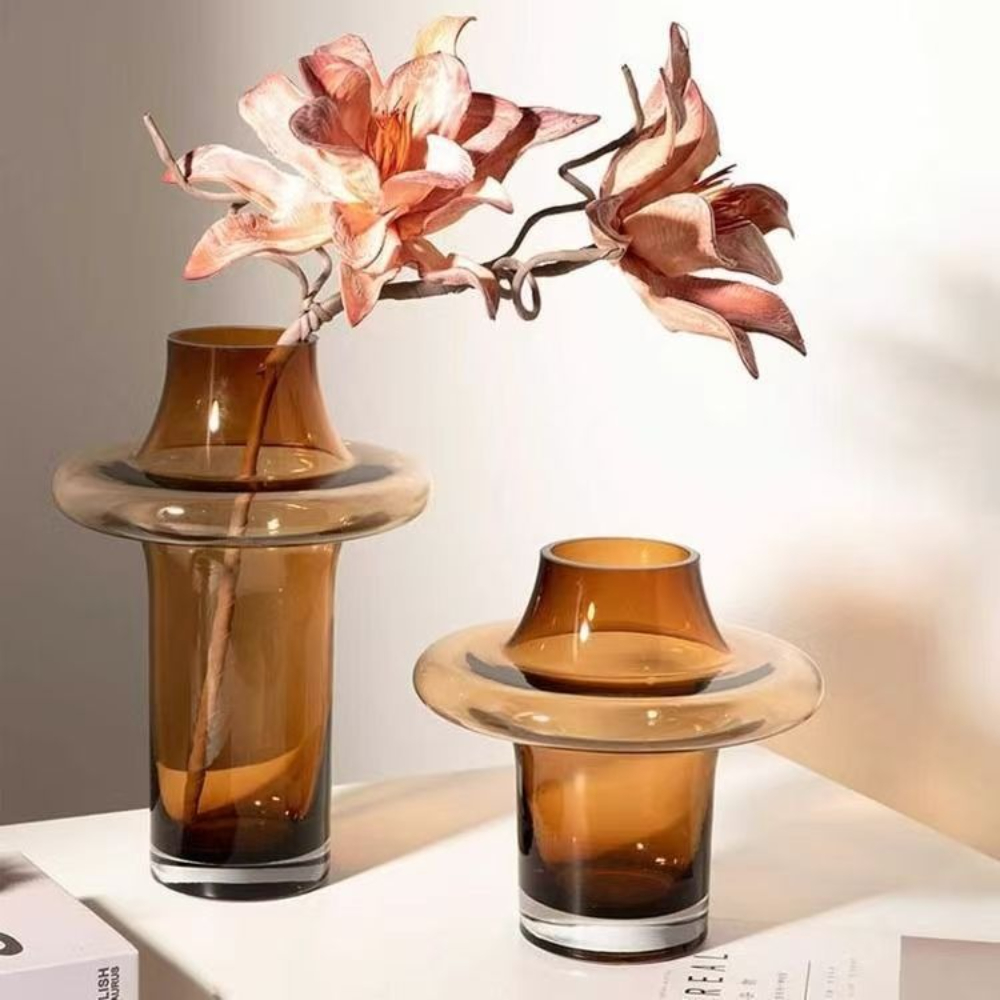 Glass Vase Nordic - Vas Bunga Kaca Sederhana Modern Gaya