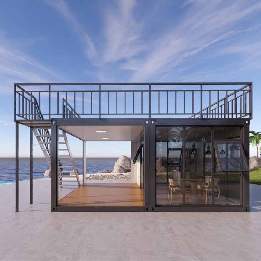 Home Decor Garden Ideas - Desain Bangunan Restoran Prefab Dua Lantai