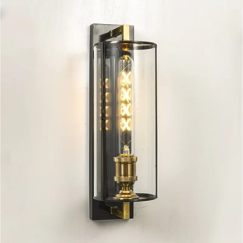 Home Decor Lamp - Lampu Gantung Led Silinder Emas Modern