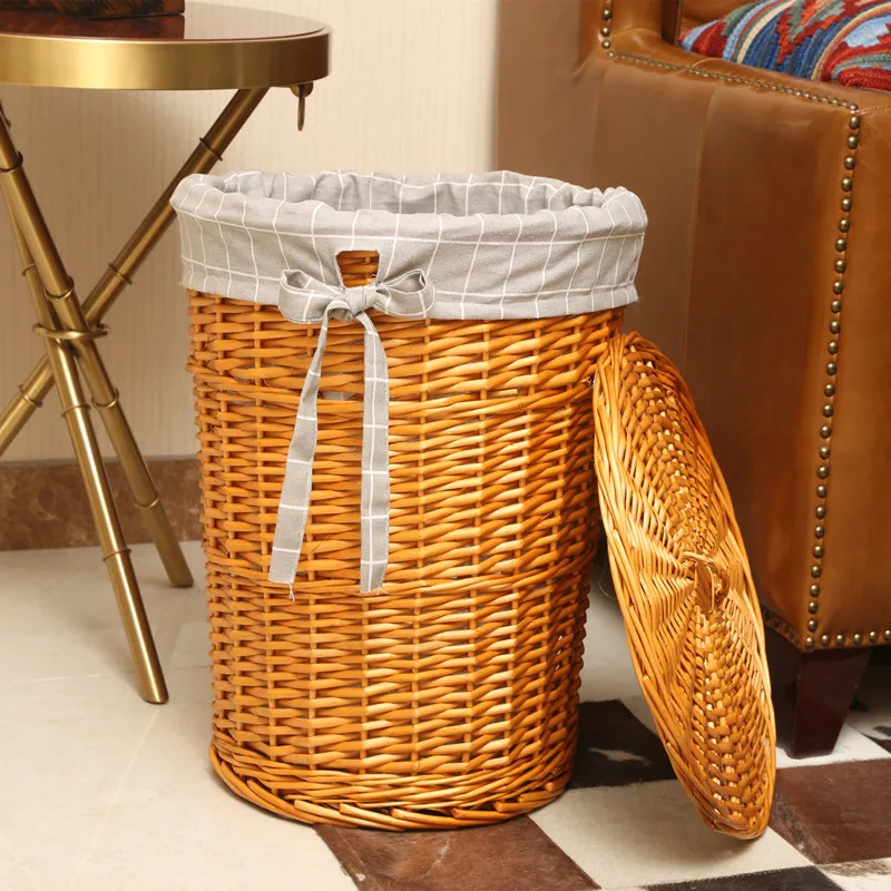 Home Decor Hampers - Keranjang cucian bergaya keranjang rotan dengan