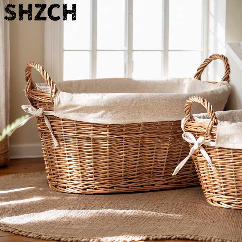 Home Decor Hampers - ‌ Keranjang Pakaian Kotor Rotan, Keranjang