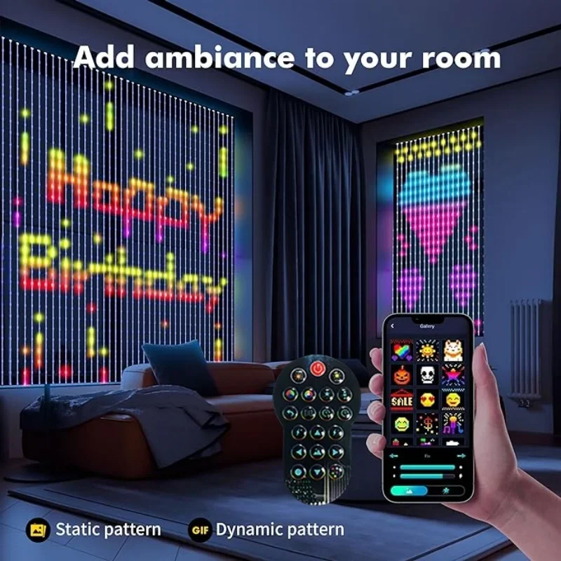 Home Decor Free App - Lampu tirai LED pintar, kontrol aplikasi