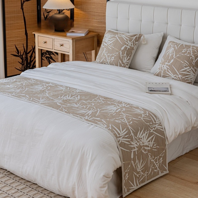 Home Decor Zen Style - Selimut Kasur Mewah Warna Oatmeal Beige