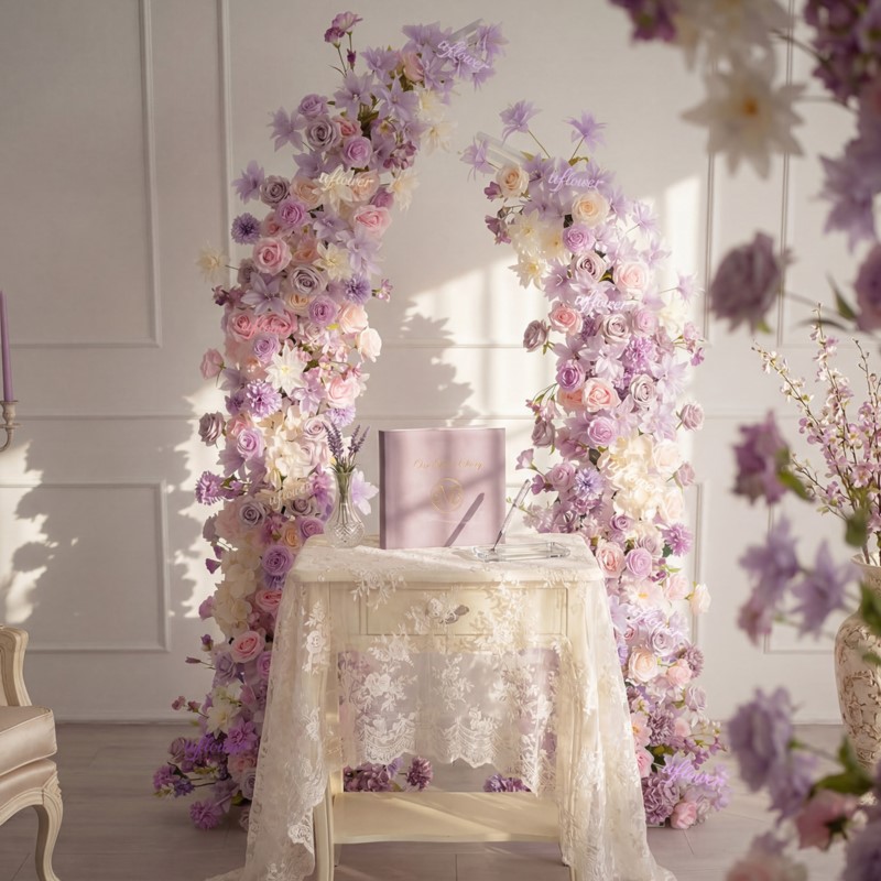 Home Decor Event - Bunga Lili Ungu Pink 5D Uflower,