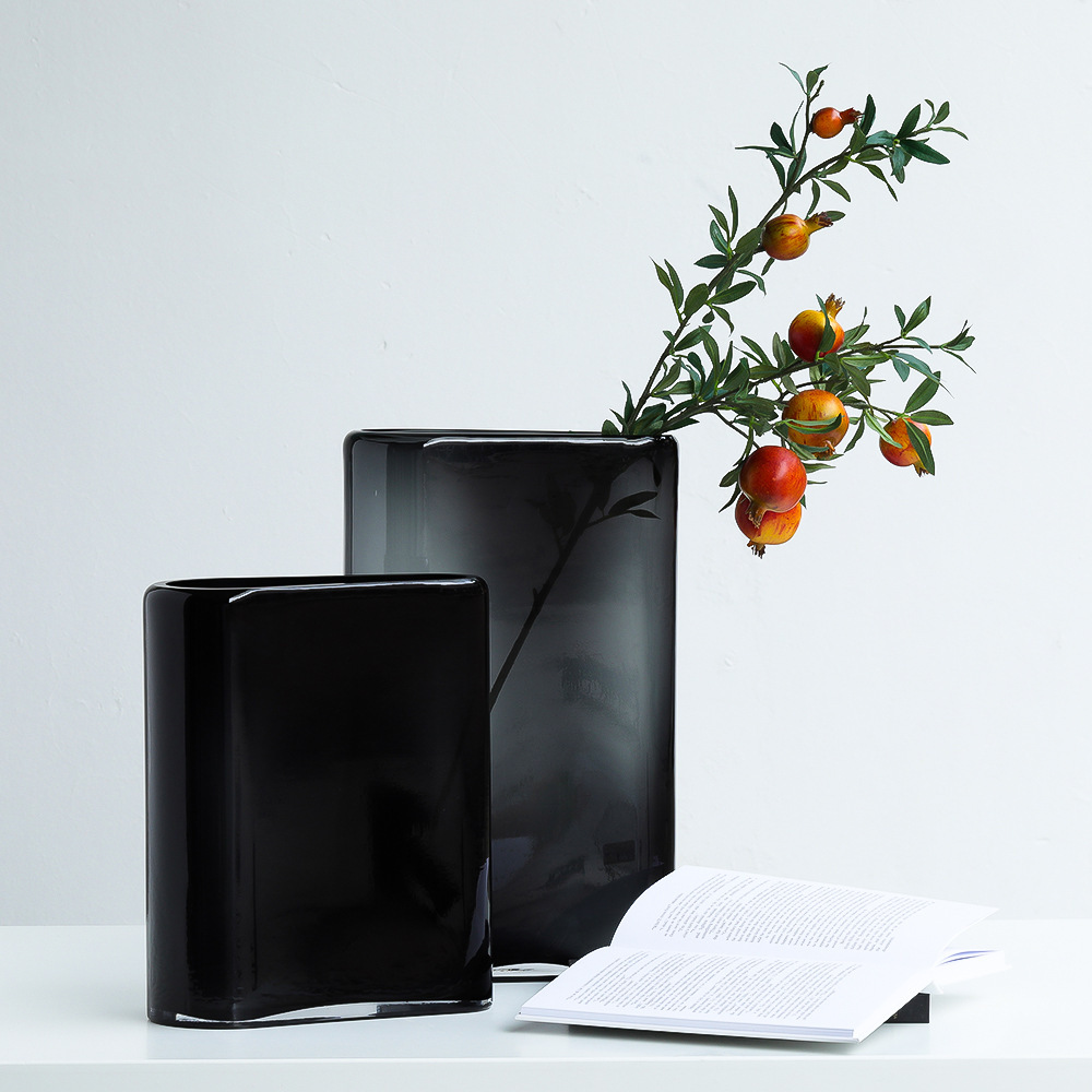 Glass Vase Nordic - Vas Bunga Kaca Minimalis Italia Modern