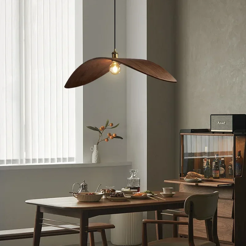 Home Decor Zen Style - Lampu gantung Walnut Wabi Modern, lampu