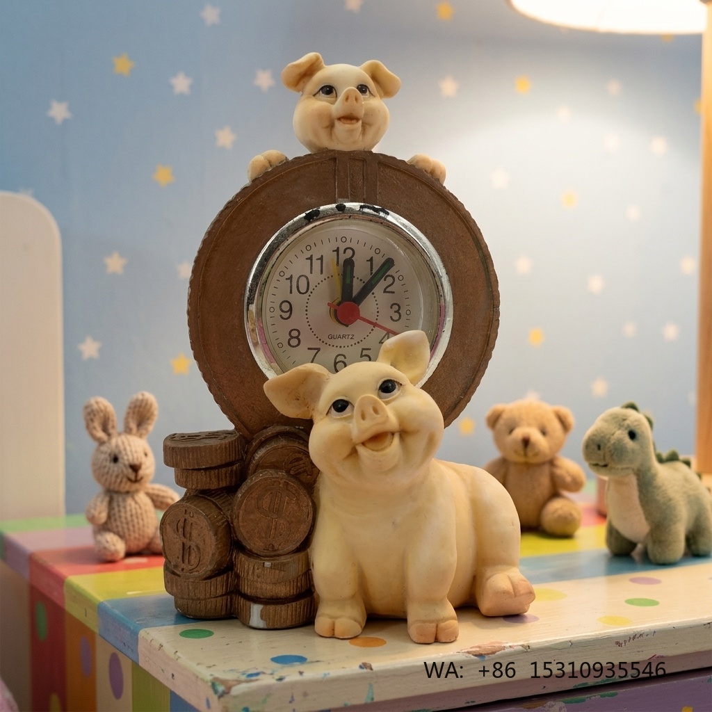 Home Decor Handmade - Jam Hewan Kartun Lucu Buatan Tangan