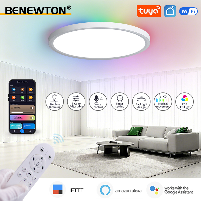 Home Decor Free App - BENEWTON Tuya Lampu Langit-langit WiFi Pintar