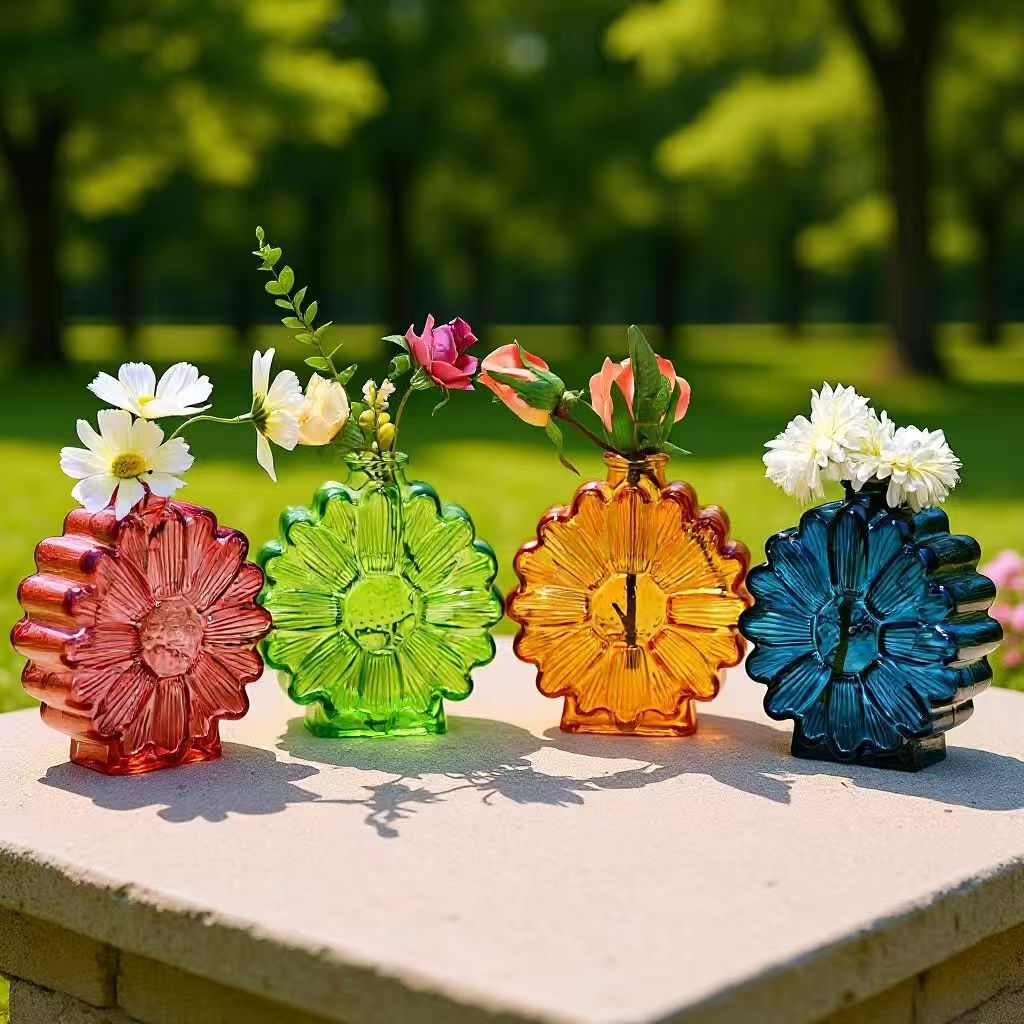 Glass Vase Nordic - Vas Bunga Kaca Sederhana untuk Hiasan