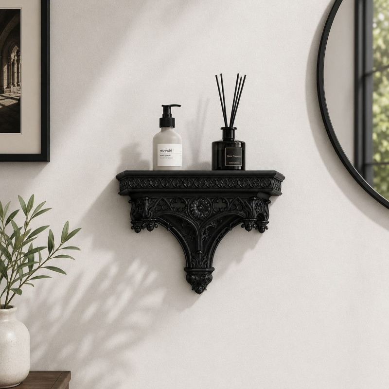 Rak Dinding Ukiran Eropa Vinta - Floating Shelves ulasan dan harga