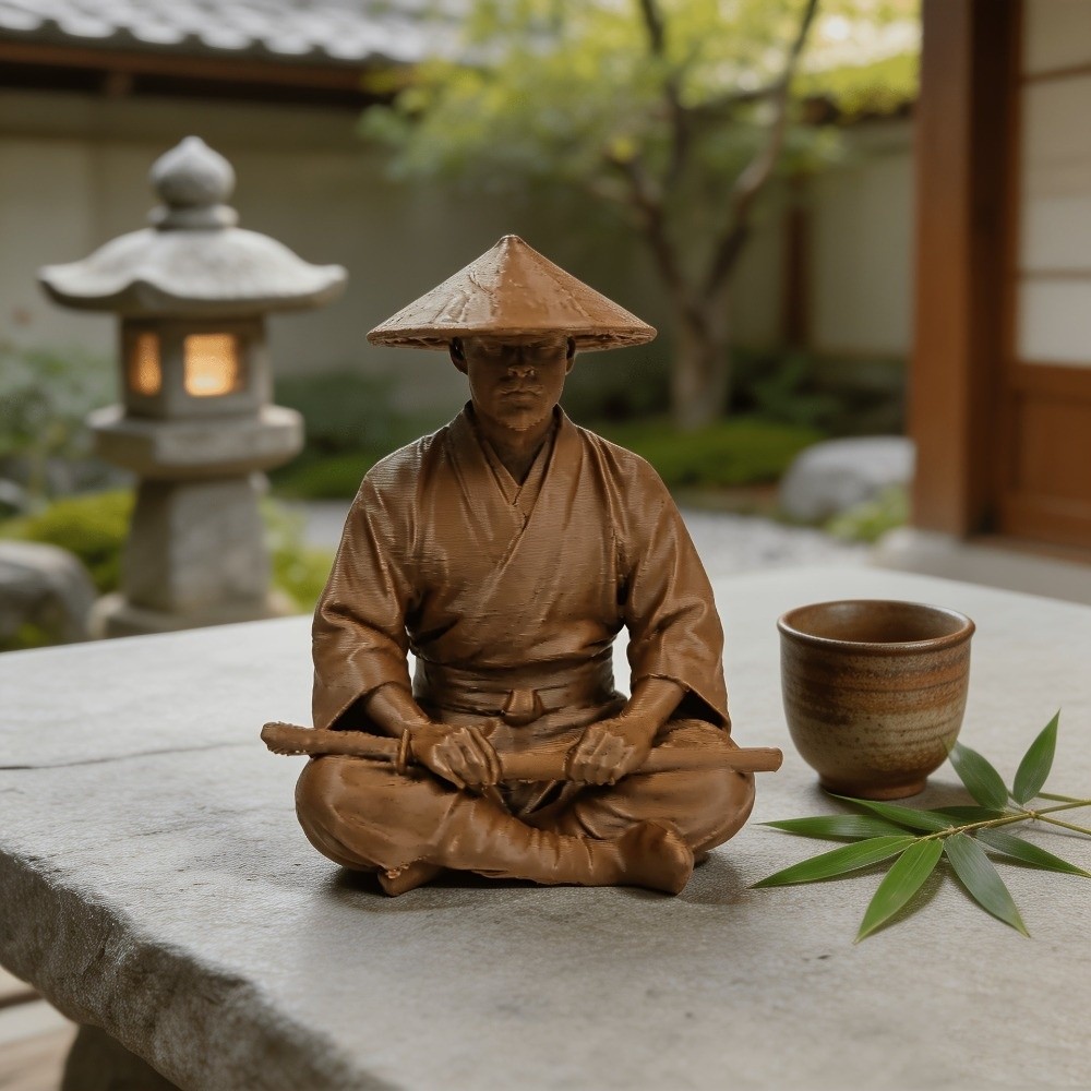 Ornamen Ninja dengan Pose Dudu - Home Decor Zen Style ulasan dan harga