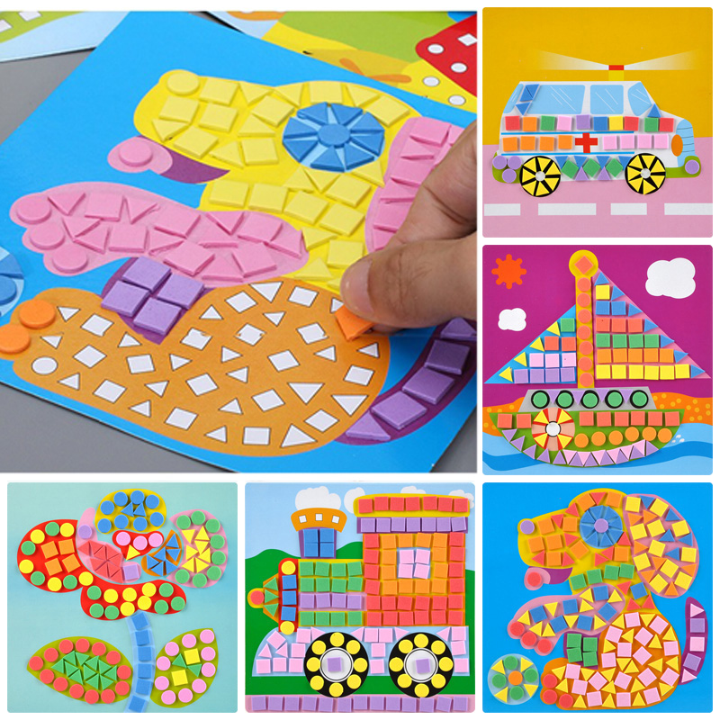 6/12 Buah Lukisan Mosaik DIY P - Home Decor Scrap ulasan dan harga
