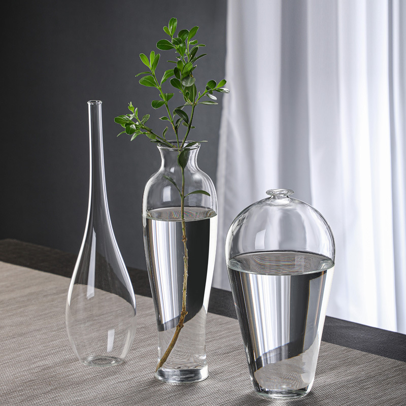 Vas Kaca Bening Elegan Gaya Ci - Home Decor Zen Style ulasan dan harga