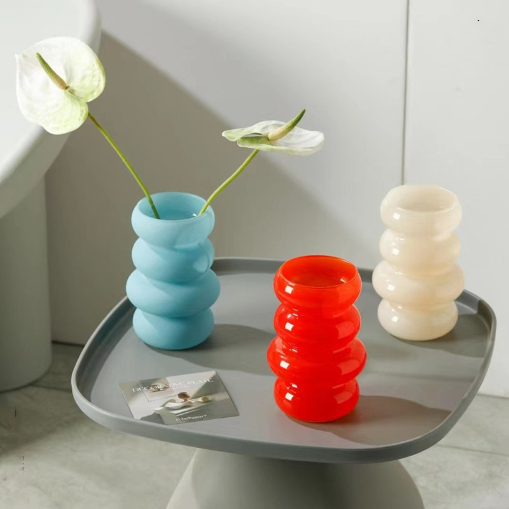 Vas Kaca Minimalis Rangkaian B - Glass Vase Nordic ulasan dan harga