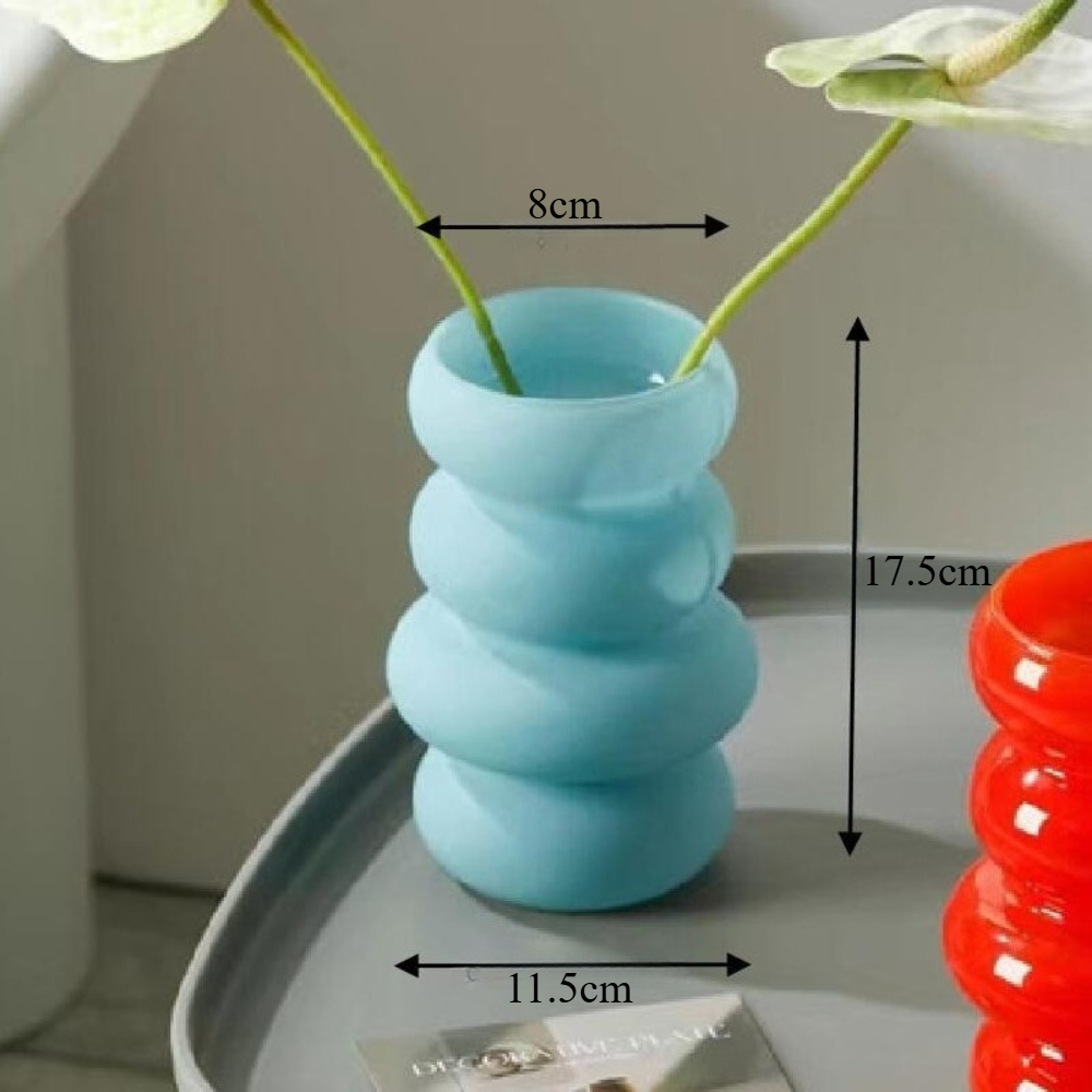 Vas Kaca Minimalis Rangkaian B - Glass Vase Nordic ulasan dan harga