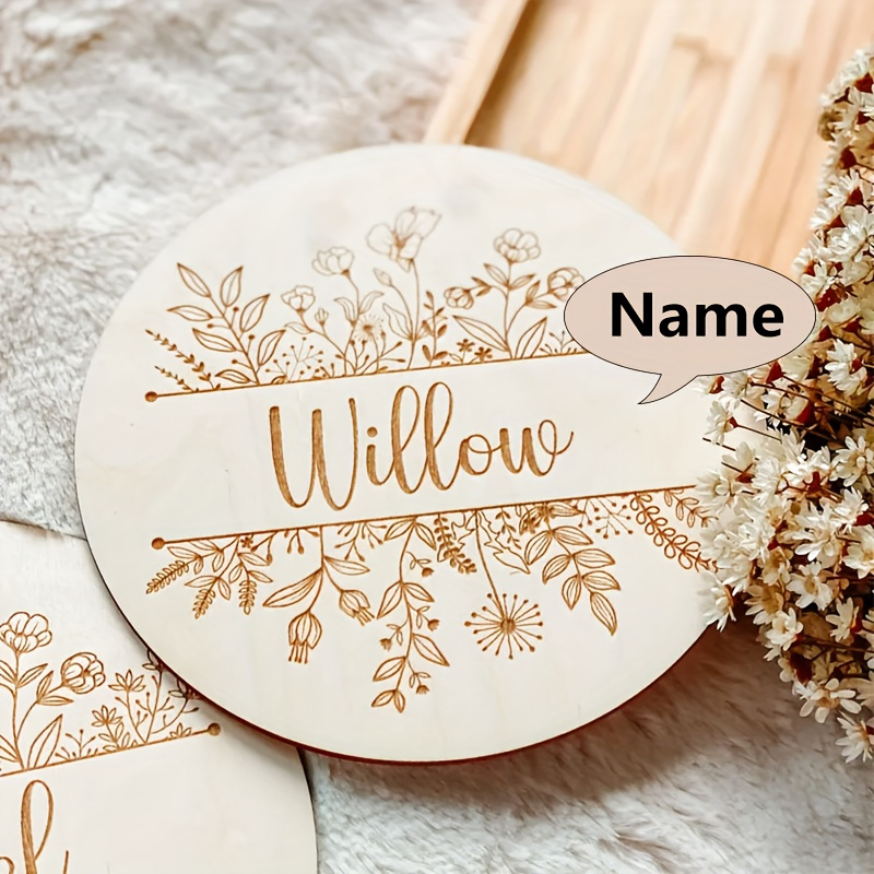 Plakat Nama Berukir Bunga yang - Home Christmas Decor ulasan dan harga