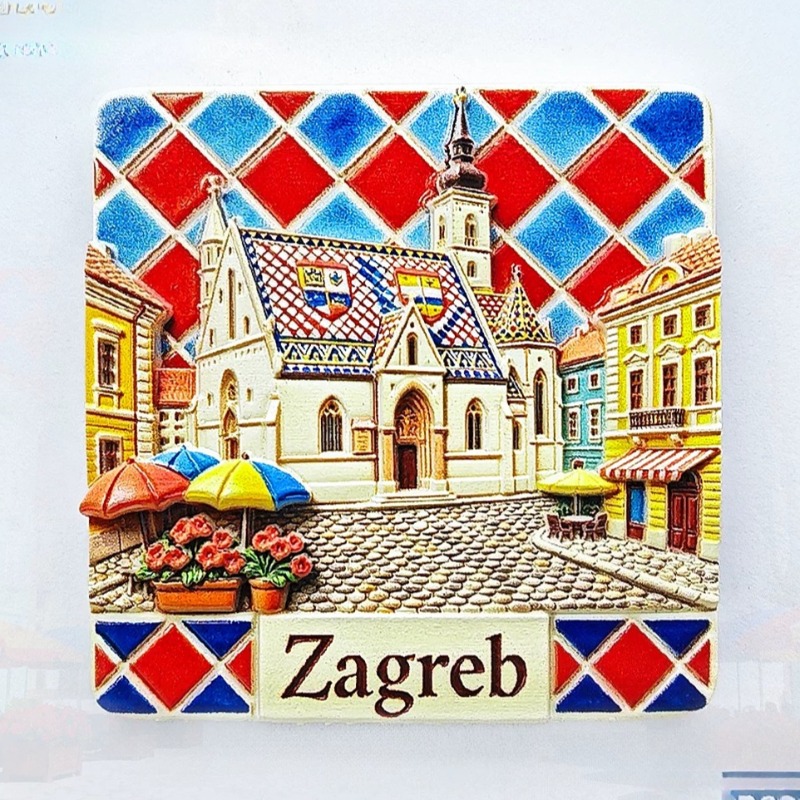 Magnet Kulkas Kroasia, Suvenir - Home Decor Zagreb ulasan dan harga