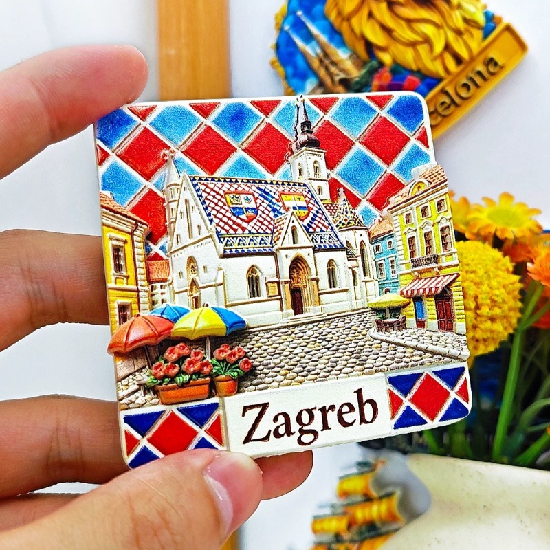 Magnet Kulkas Kroasia, Suvenir - Home Decor Zagreb ulasan dan harga