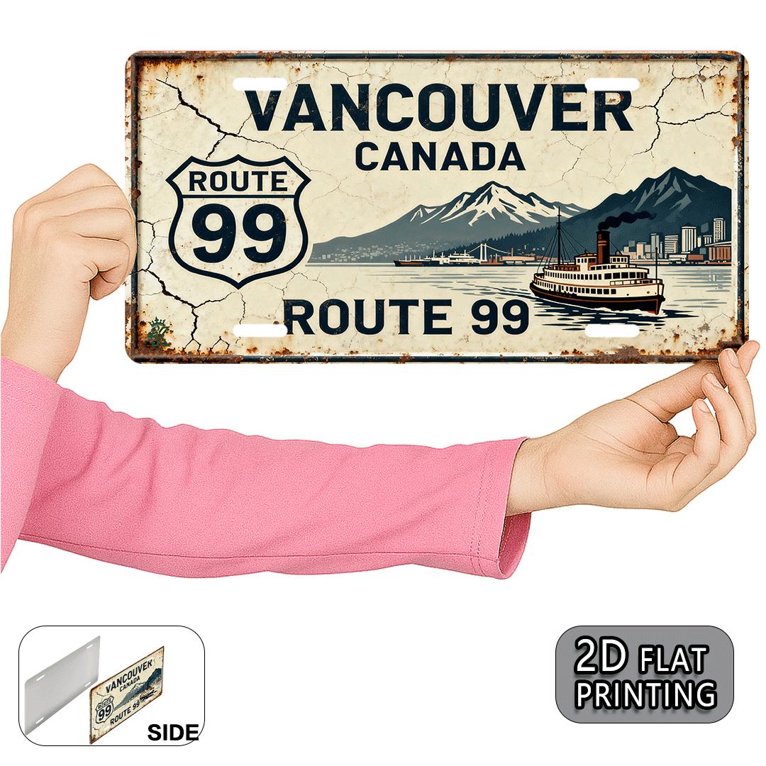 Papan Tanda Logam 2D Datar, 1  - Home Decor Vancouver ulasan dan harga