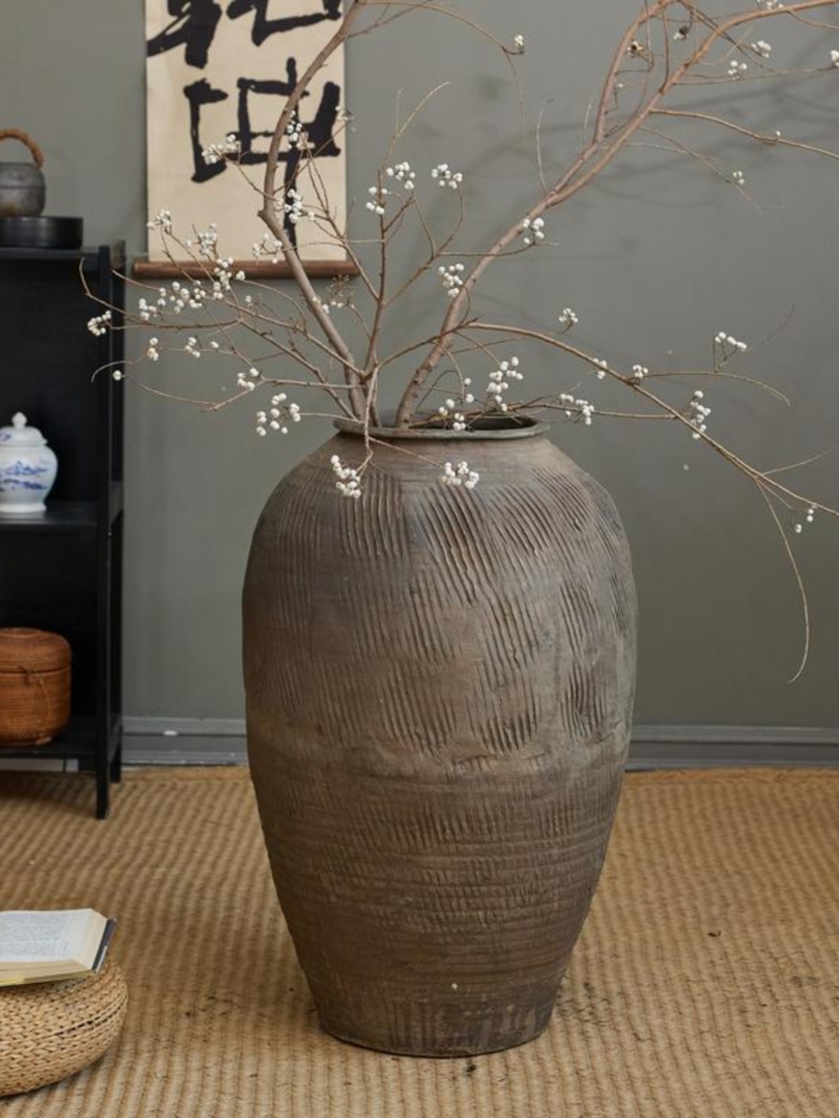Vas Bunga Terakota Besar Gaya  - Home Decor Zen Style ulasan dan harga