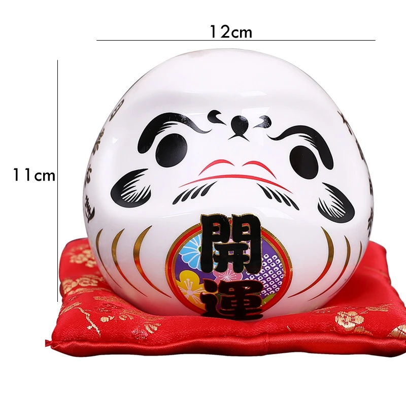 Patung Daruma keramik Jepang 4 - Home Decor Zen Style ulasan dan harga