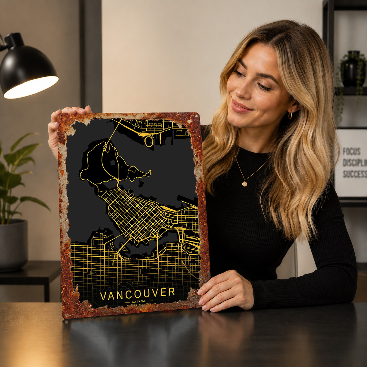 Peta Kota Vancouver Emas denga - Home Decor Vancouver ulasan dan harga