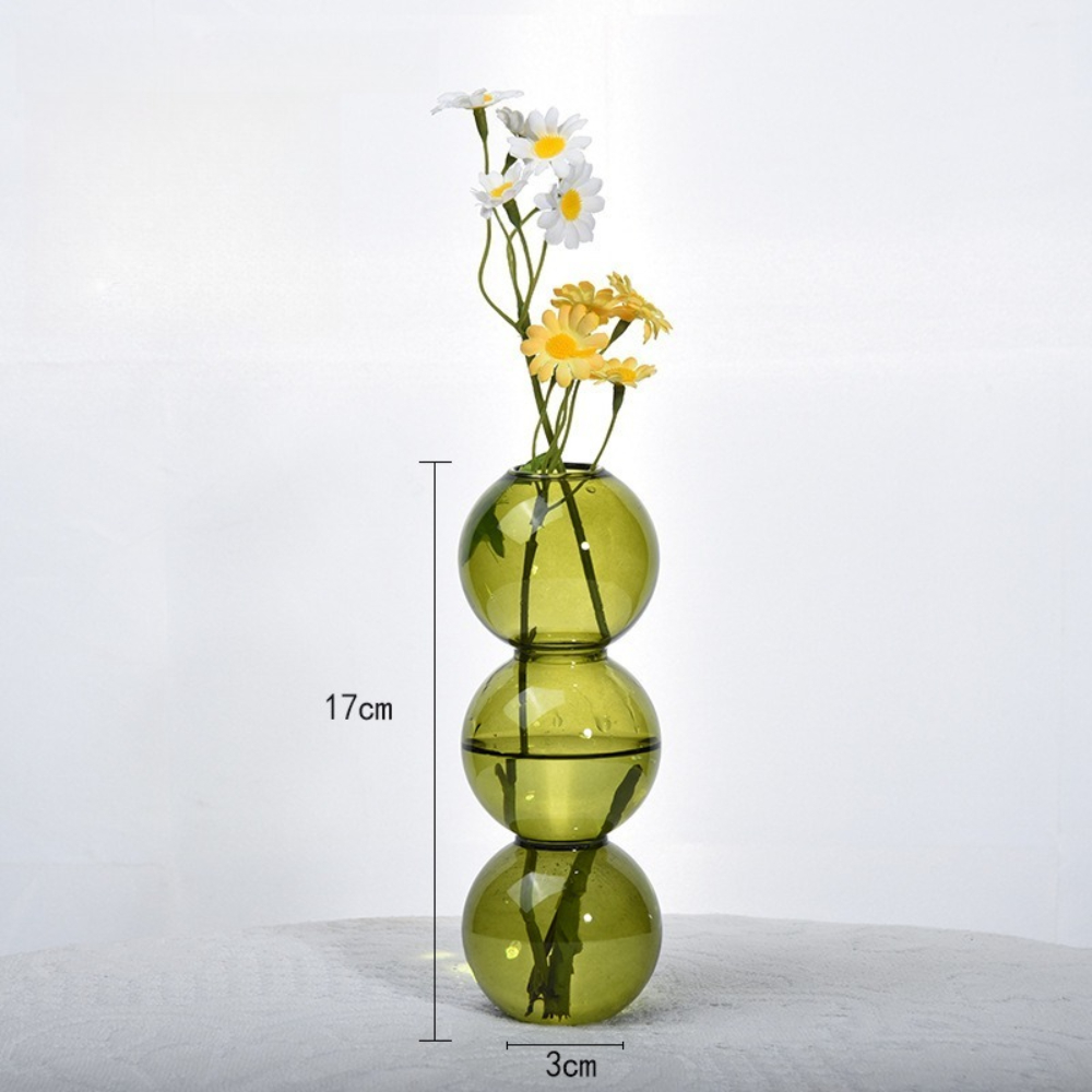Vas Kaca Warna-warni Sederhana - Glass Vase Nordic ulasan dan harga