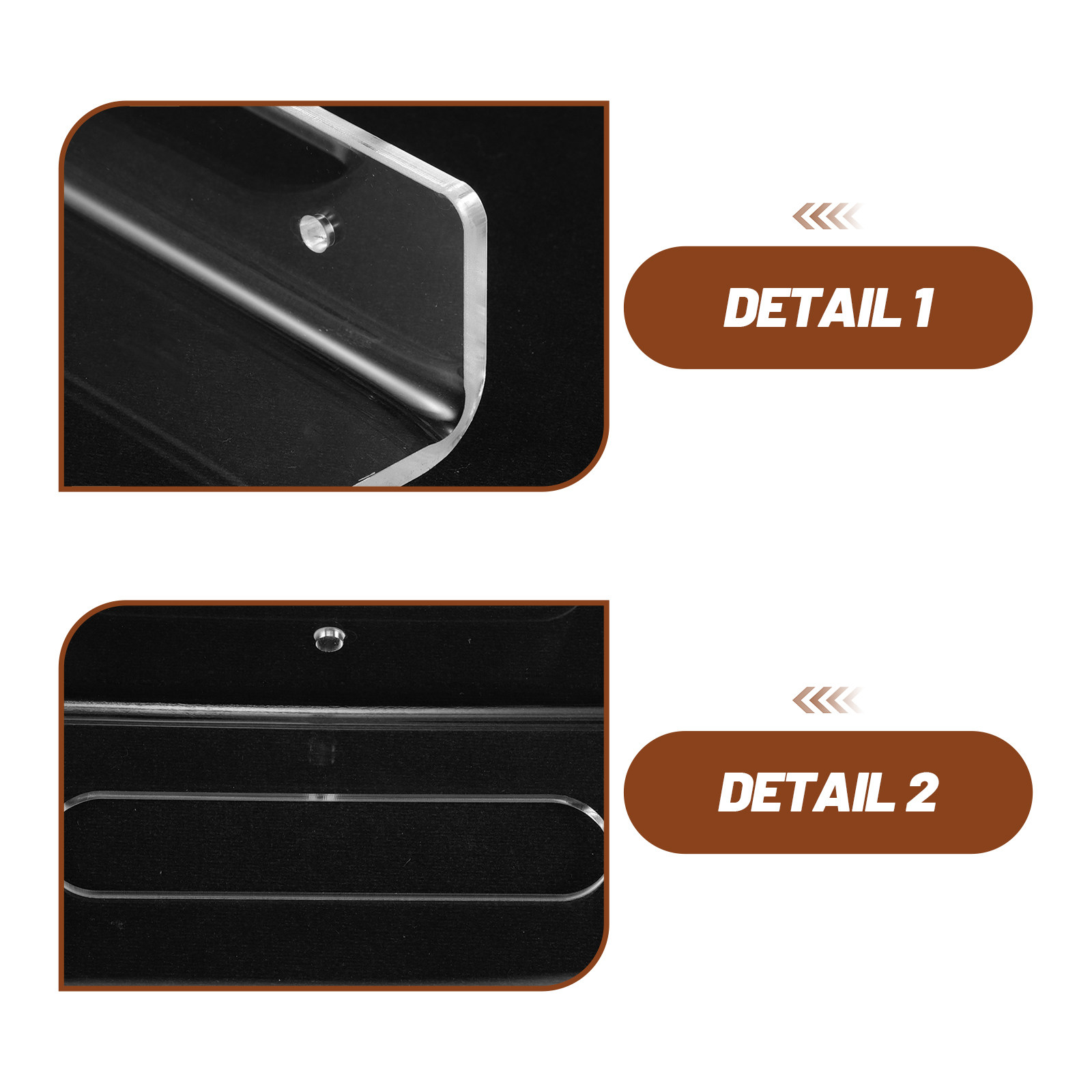 1Set Rak Dinding Akrilik Bentu - Floating Shelves ulasan dan harga