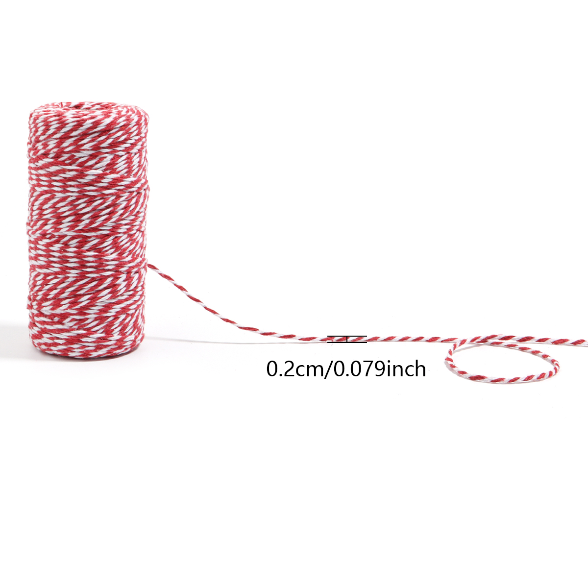 100M/Roll Tali Katun 2mm Untuk - Home Decor Handmade ulasan dan harga
