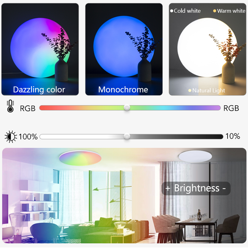 MARPOU lampu langit-langit RGB - Home Decor Free App ulasan dan harga