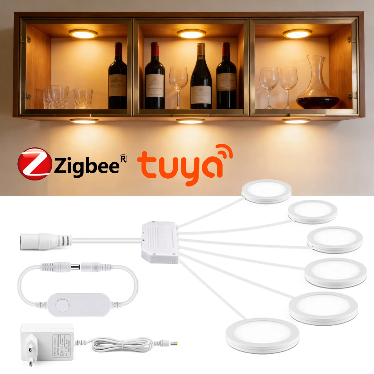 Lampu LED Kontrol Suara Zigbee - Home Decor Free App ulasan dan harga