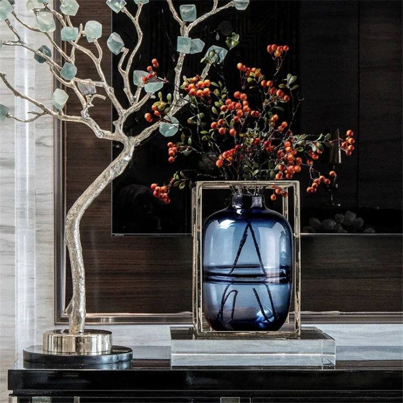 Ornamen dekorasi bunga transpa - Glass Vase Nordic ulasan dan harga