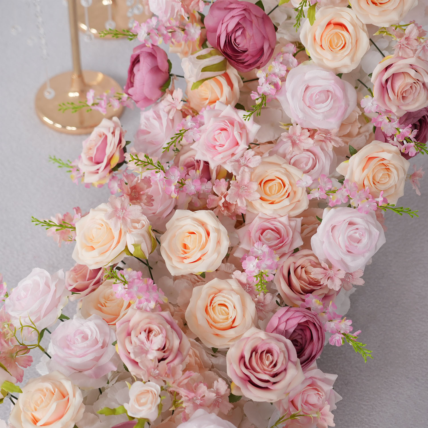 Bunga Bunga Buatan Mewah Baris - Home Decor Event ulasan dan harga