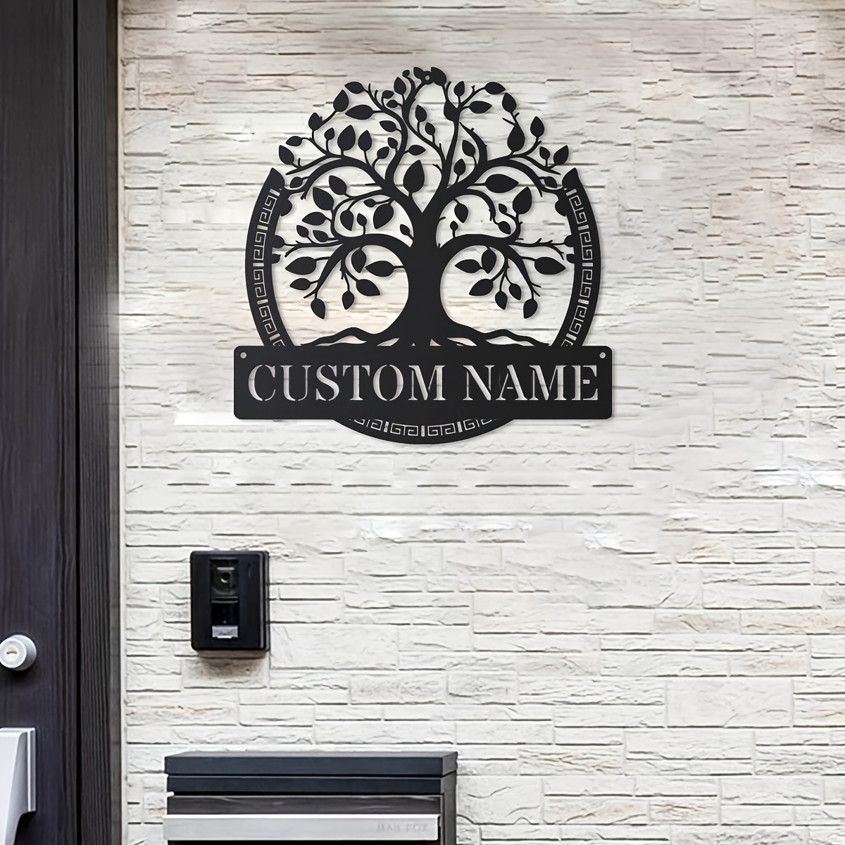 Seni Dinding Logam Kustom Poho - Geometric Wall Art ulasan dan harga