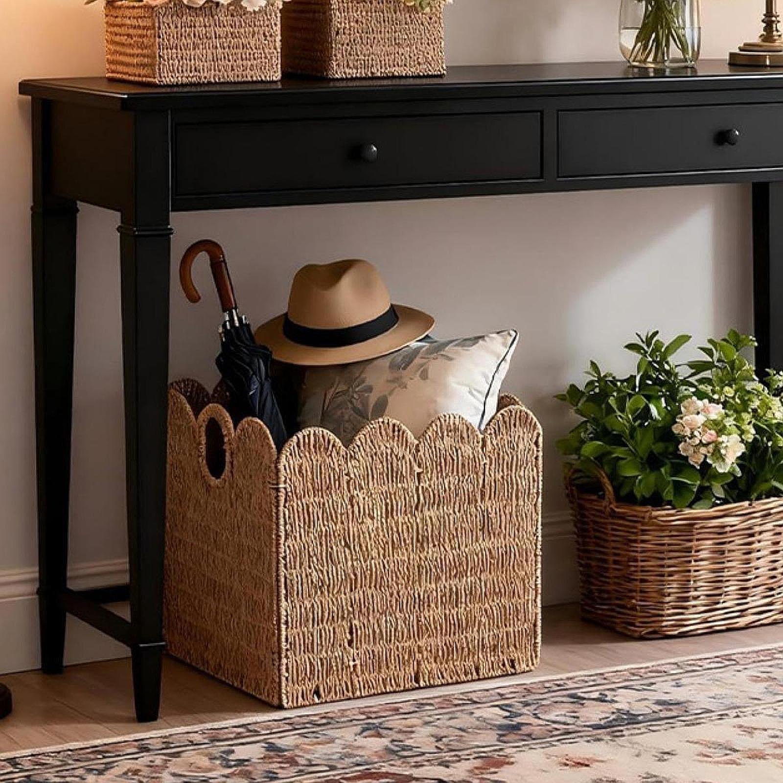 Keranjang Penyimpanan Buatan T - Home Decor Hampers ulasan dan harga