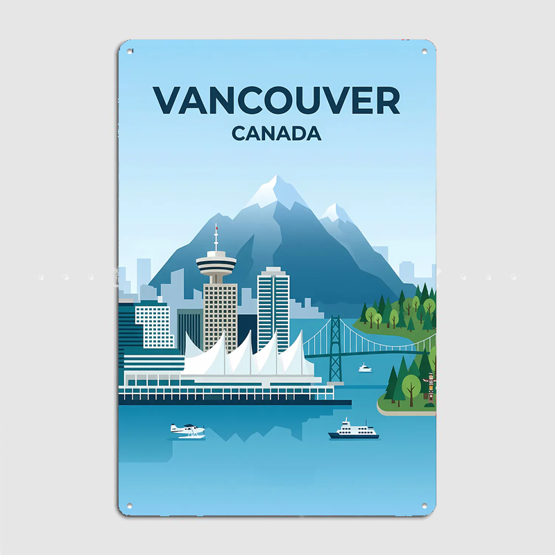 Poster Pemandangan Perjalanan  - Home Decor Vancouver ulasan dan harga