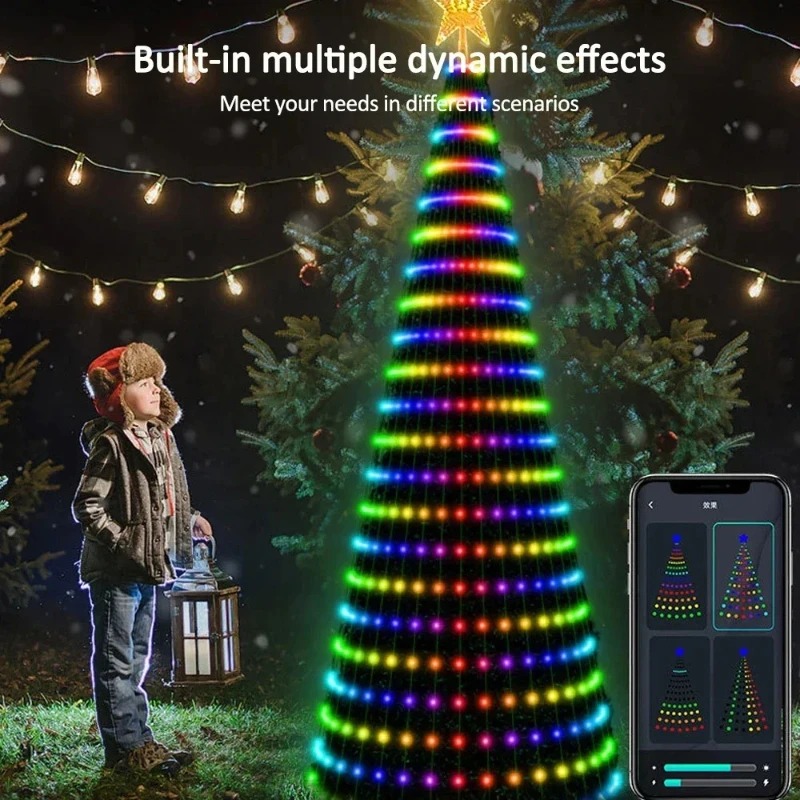 Lampu Pohon Bintang Natal RGB  - Home Christmas Decor ulasan dan harga