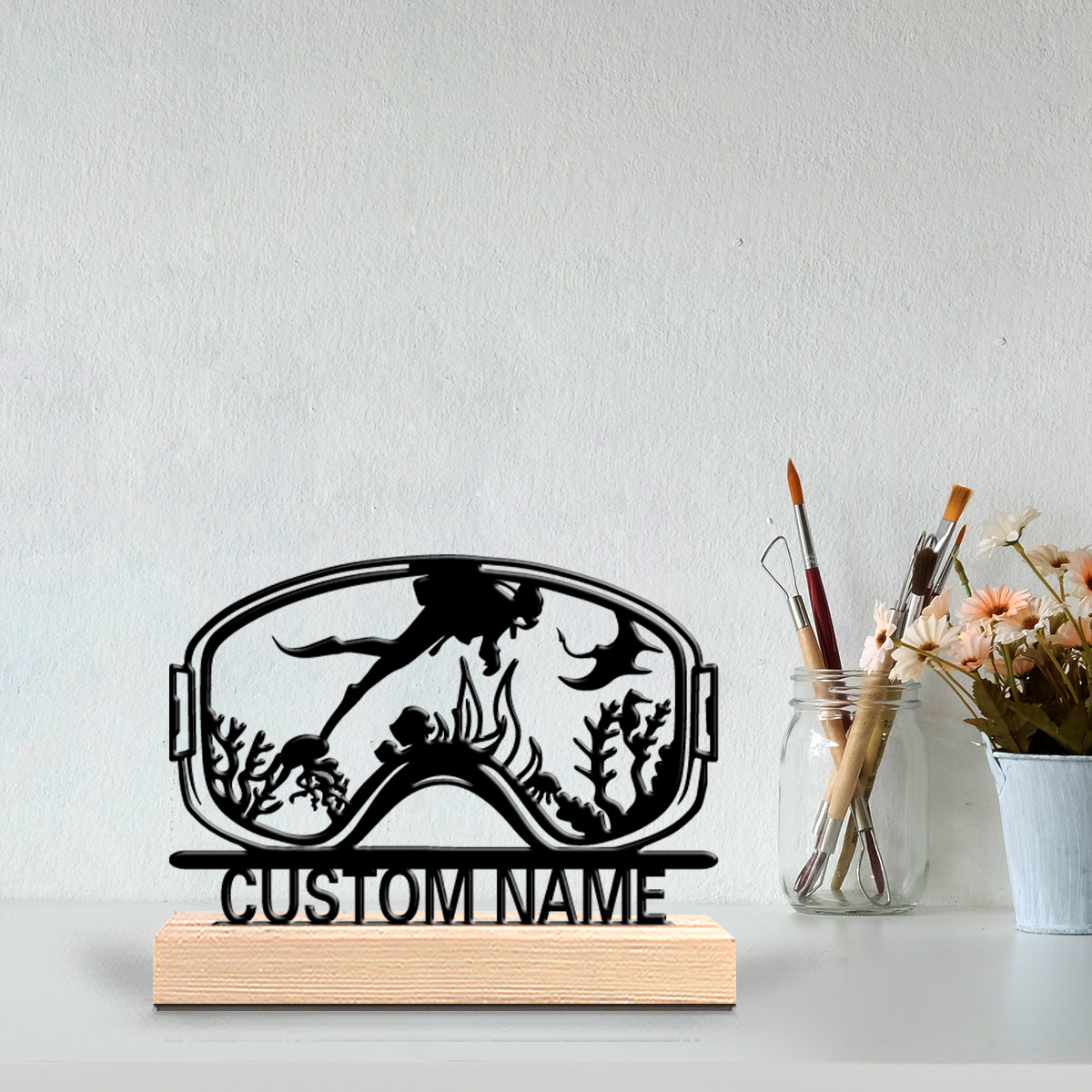 1pc Dekorasi Dinding Kayu Cust - Home Decor Mod ulasan dan harga