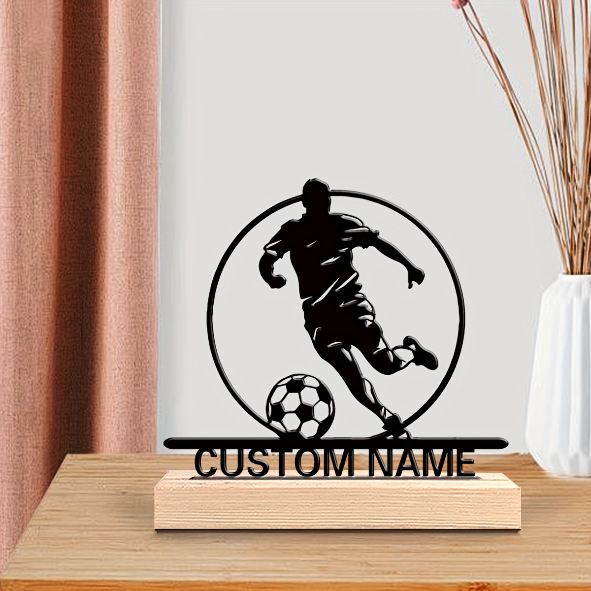 Patung Logam Pemain Sepak Bola - Home Decor Mod ulasan dan harga