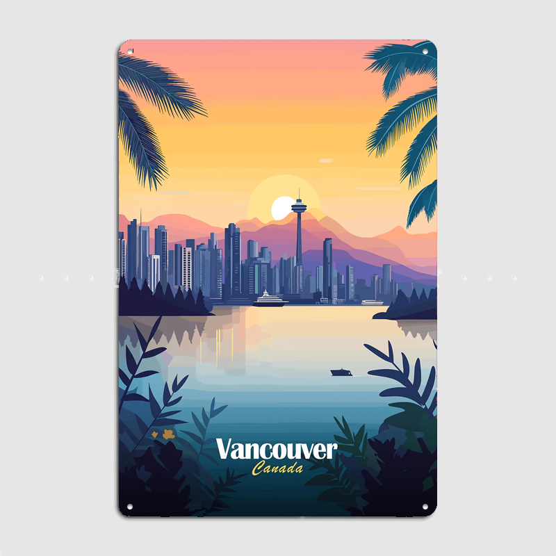 Poster Pemandangan Perjalanan  - Home Decor Vancouver ulasan dan harga