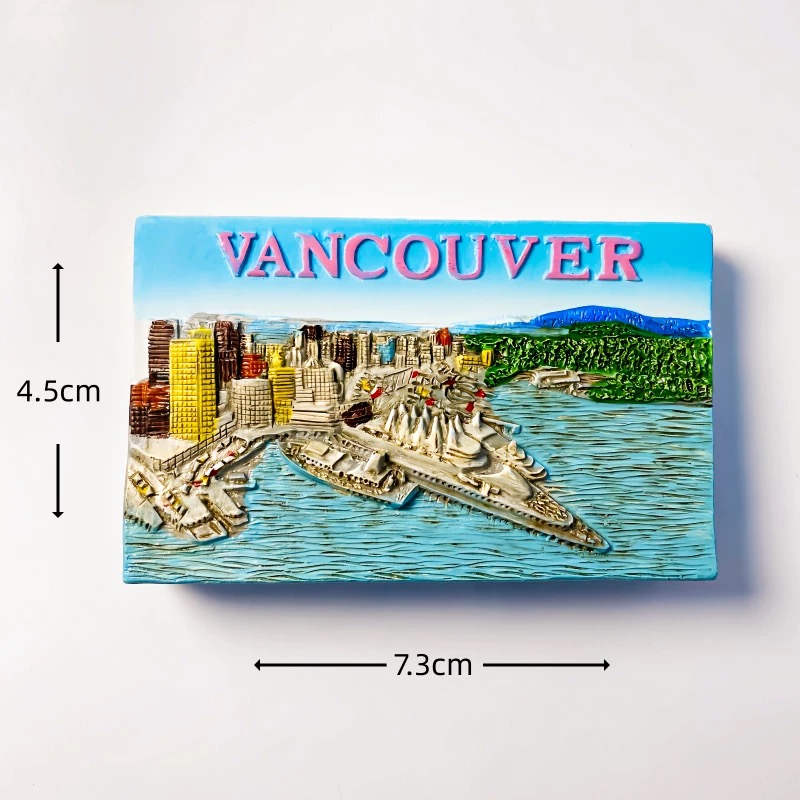 Magnet Kulkas Kanada 3D Resin  - Home Decor Vancouver ulasan dan harga