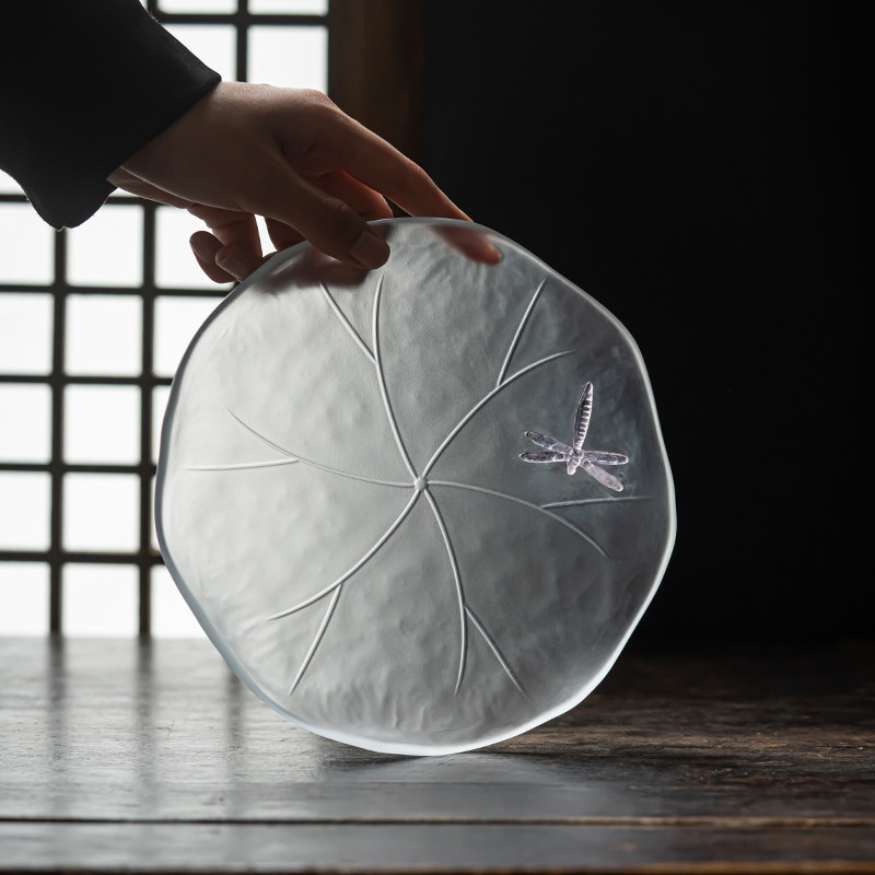 Nampan Teh Kaca Jepang Motif C - Home Decor Zen Style ulasan dan harga