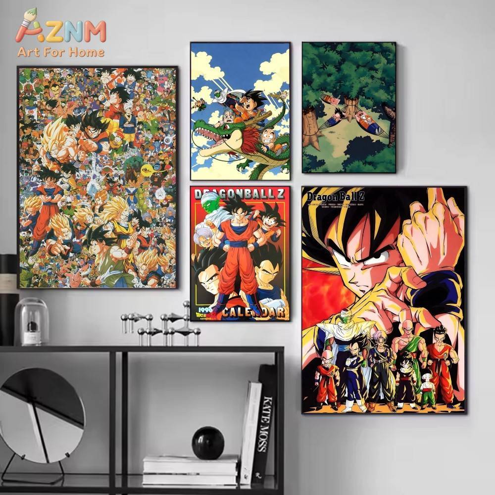 AZNM Dragon Ball Z Cetakan Kan - Geometric Wall Art ulasan dan harga