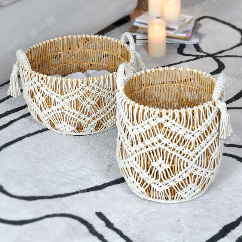 Keranjang Penyimpanan Buatan T - Home Decor Hampers ulasan dan harga