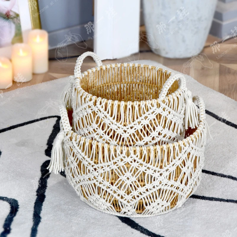 Keranjang Penyimpanan Buatan T - Home Decor Hampers ulasan dan harga