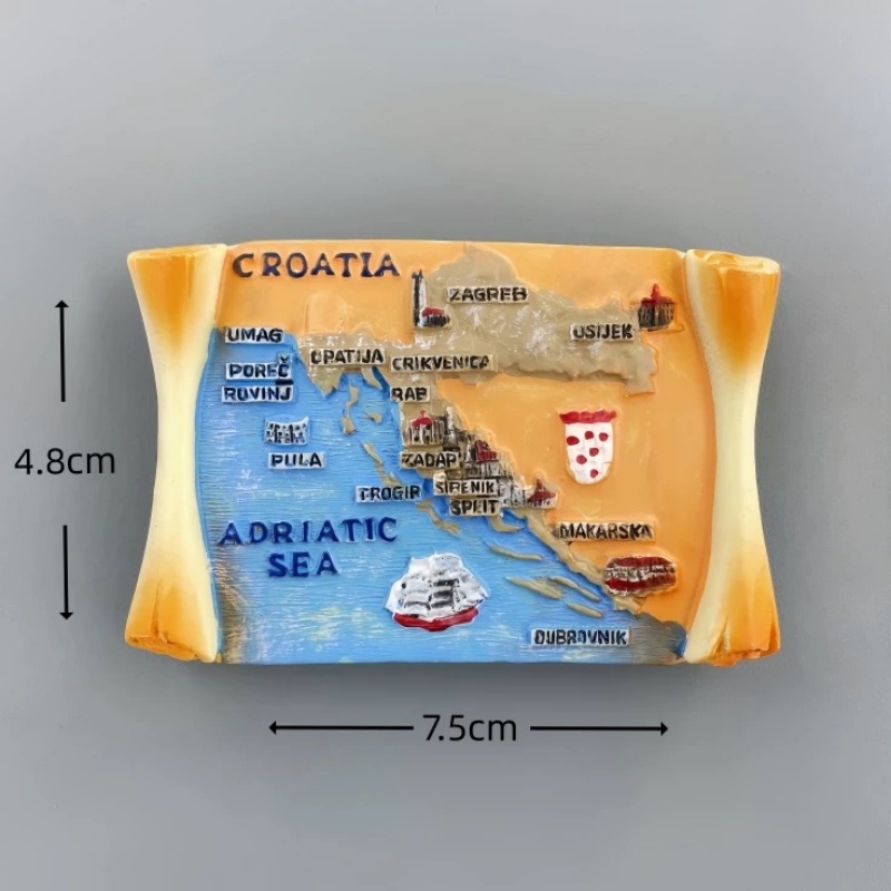 Set Magnet Kulkas Resin 3D Kro - Home Decor Zagreb ulasan dan harga
