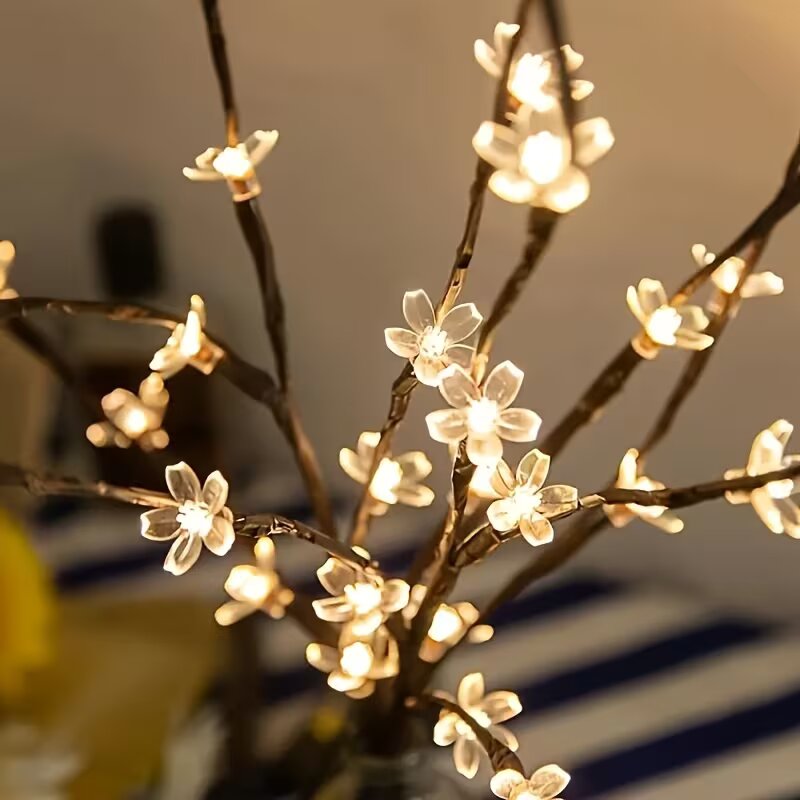 1/2 Buah 20LED Lampu Cabang Po - Home Decor Lamp ulasan dan harga
