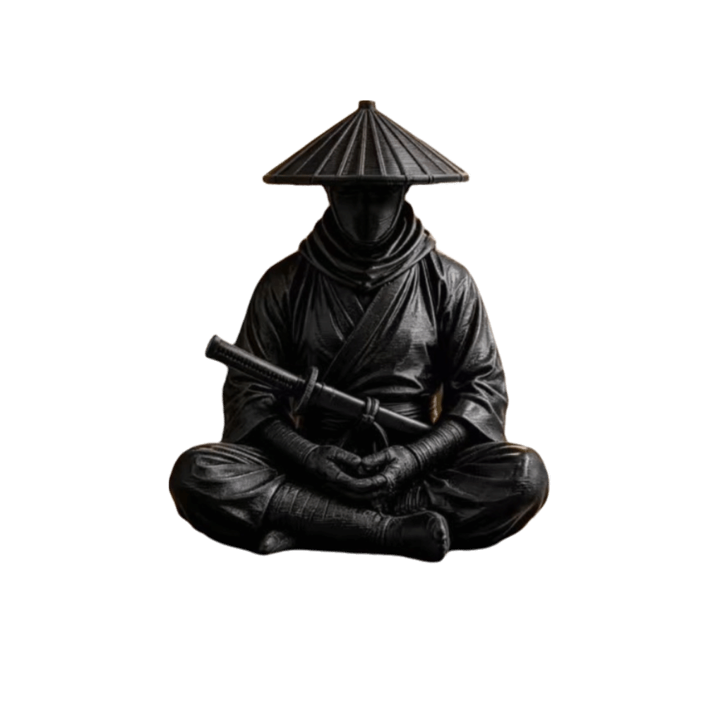 Ornamen Ninja dengan Pose Dudu - Home Decor Zen Style ulasan dan harga