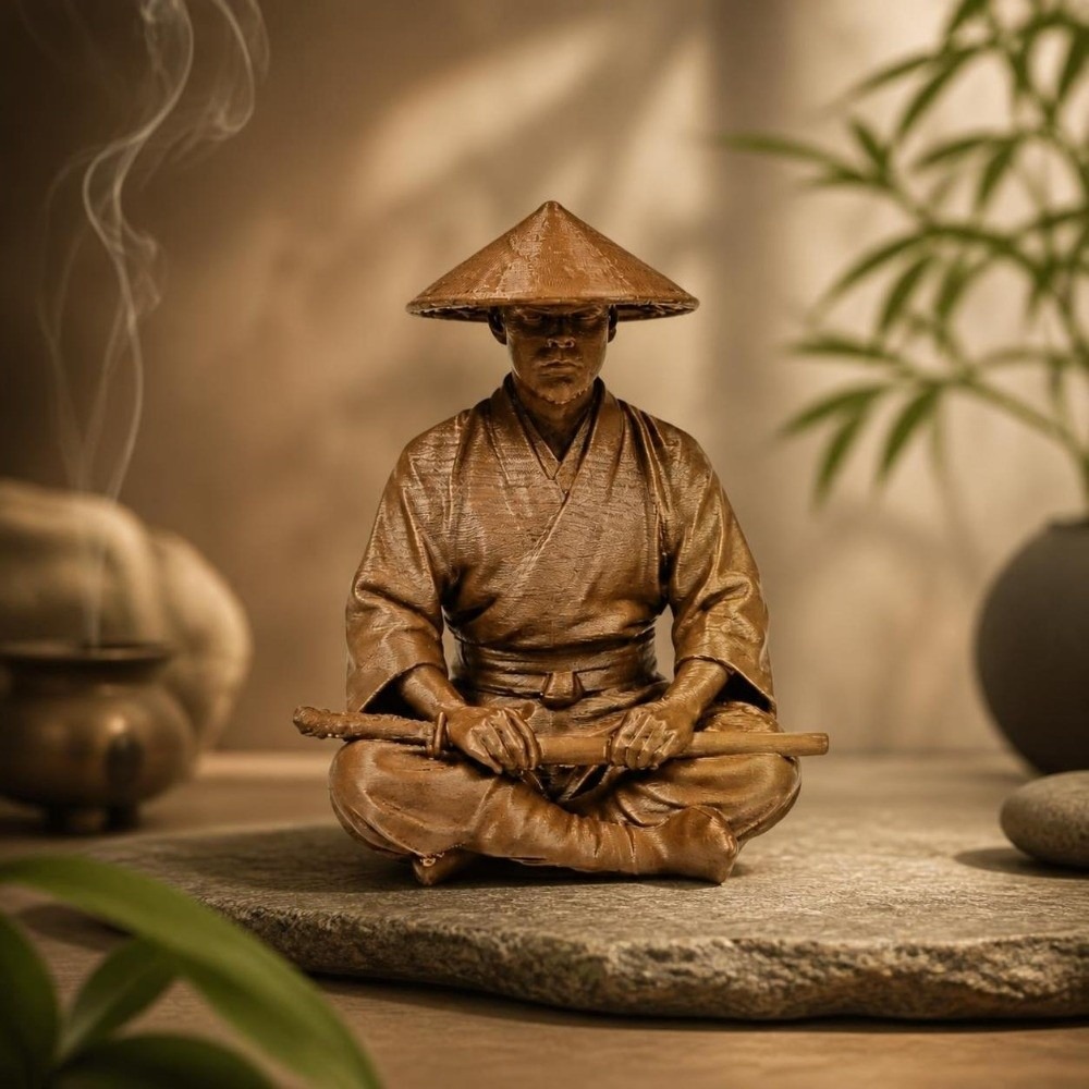 Ornamen Ninja dengan Pose Dudu - Home Decor Zen Style ulasan dan harga