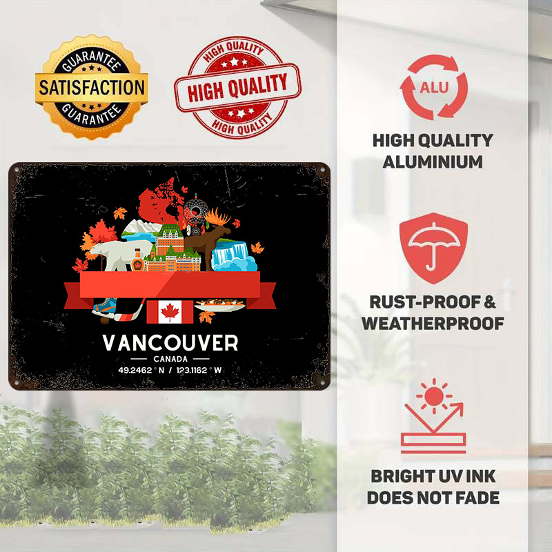 Poster Cetak Peta Kota Vancouv - Home Decor Vancouver ulasan dan harga